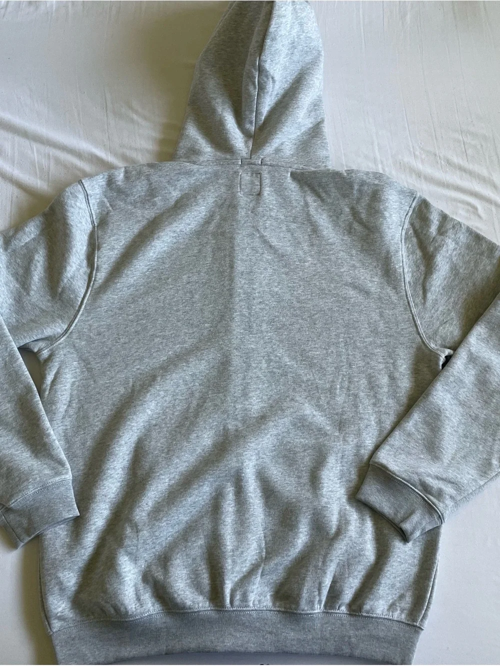 GAP Men's Heather Light Gray Full-Zip Hoodie